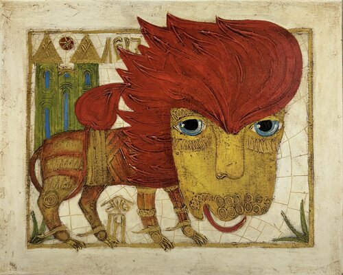 Lion van Vyacheslav Gayun, Schilderij te koop op Singulart