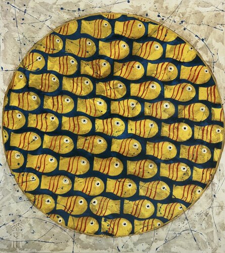 Fishes di Vyacheslav Gayun, Pittura in vendita su Singulart