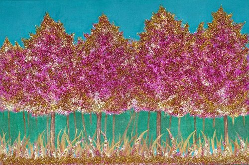 Enchanted Glitterwood by Joyce Tan, Painting for Sale on Singulart