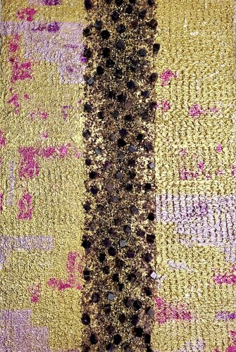 Amethyst Shards in Gold Shimmer par Joyce Tan, Peinture en vente sur Singulart