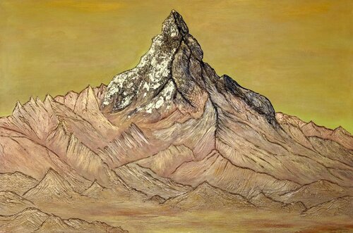 Matterhorn Ablaze by Joyce Tan, 絵画 for Sale on Singulart