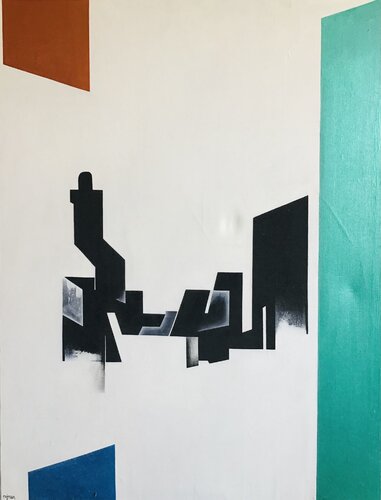 BLOCK di Pejman Ebadi, Pittura in vendita su Singulart