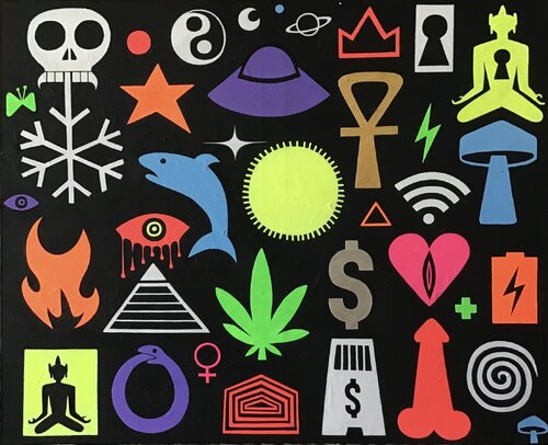 NEONS  6 di Pejman Ebadi, Pittura in vendita su Singulart