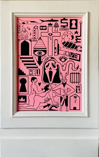 Hell Loves $laves by Pejman Ebadi, Painting for Sale on Singulart