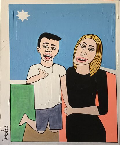 Mother and Son von Pejman Ebadi, Malerei kaufen auf Singulart
