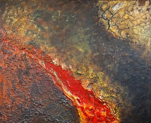 Volcano 1 di Doreen Gehrke, Pittura in vendita su Singulart