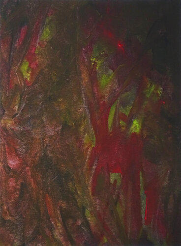 The Stag In The Forest de Doreen Gehrke, Pintura a la venta en Singulart