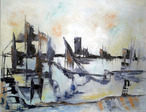 Aurore sur les flots II von Eliette Gaurin, Malerei kaufen auf Singulart