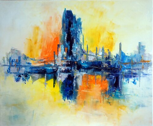 Mélodieuse composition van Eliette Gaurin, Schilderij te koop op Singulart