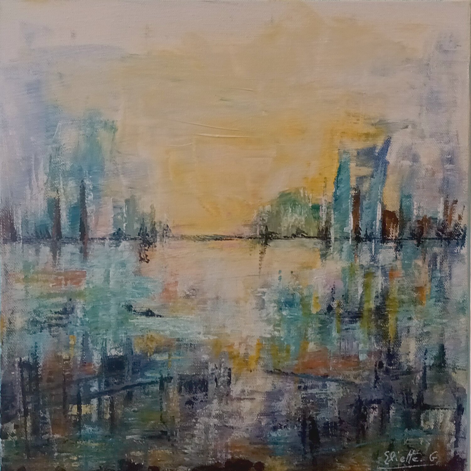 Plaisir d'une journée Eliette Gaurin Peinture originale à vendre