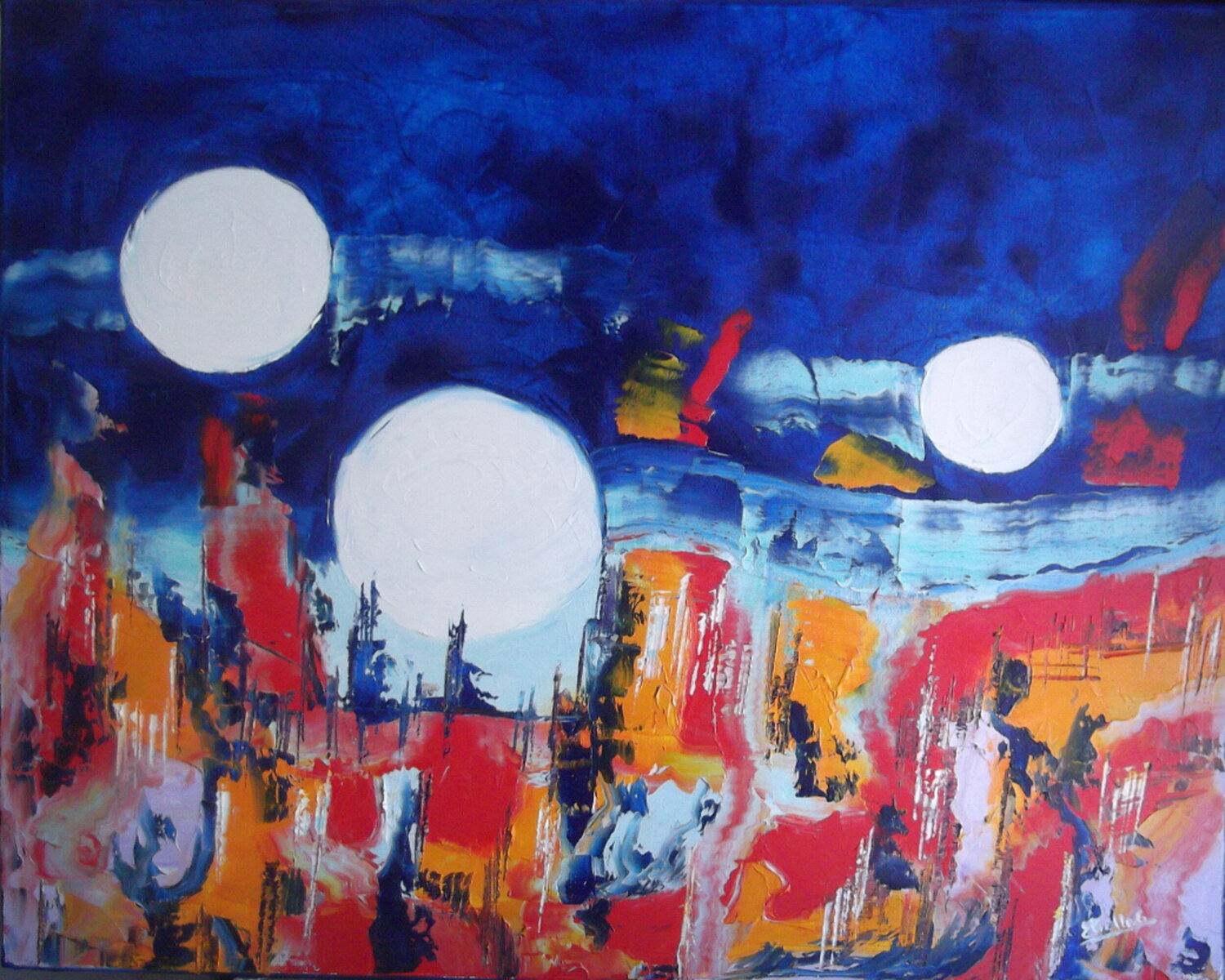 Paradis sur terre Eliette Gaurin Pintura original en venta