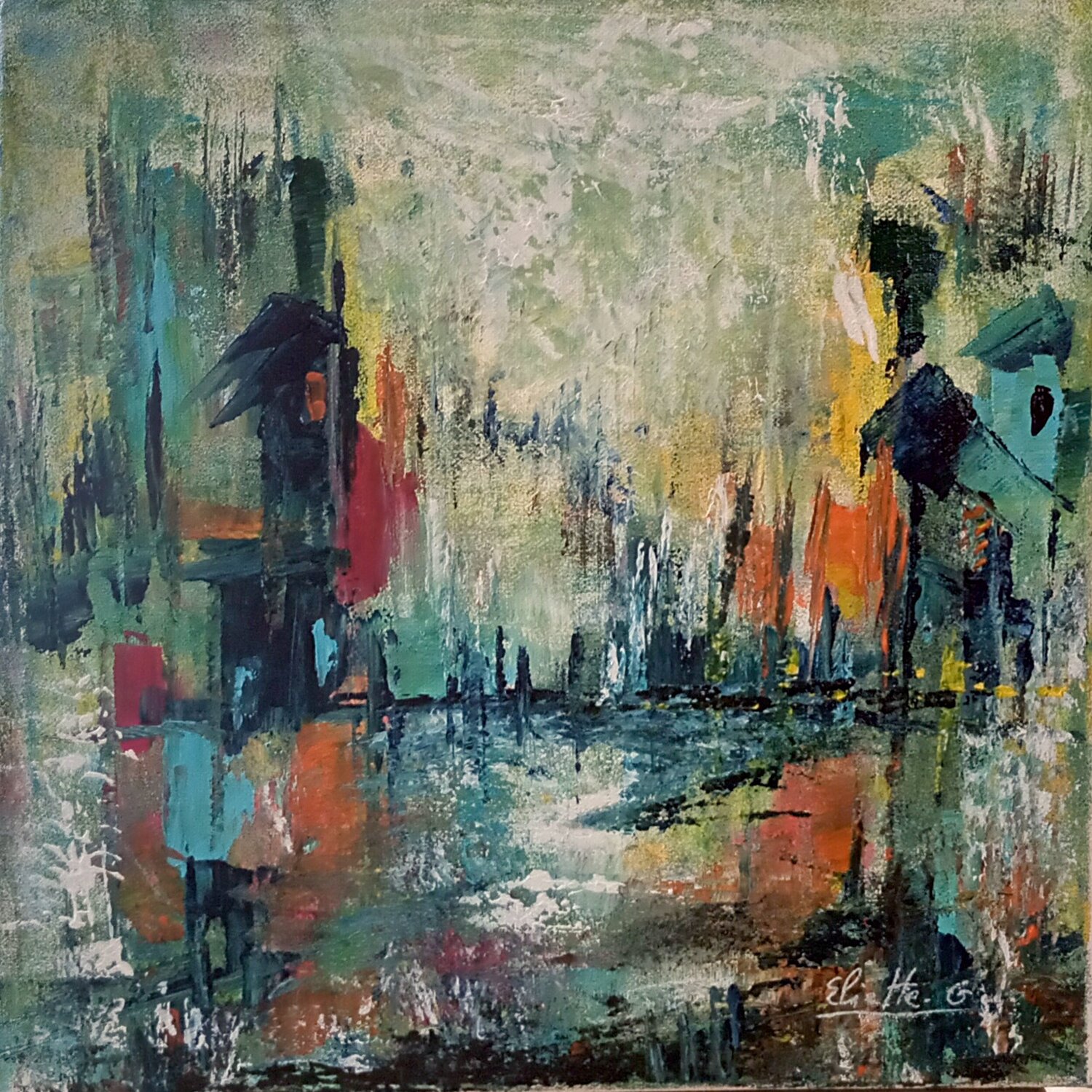 Refuge des sens Eliette Gaurin Peinture originale à vendre