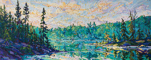 Morning Hues van Noémie L. Côté, Schilderij te koop op Singulart