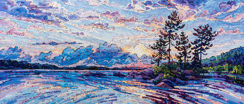 Morning Hues at Dawn van Noémie L. Côté, Schilderij te koop op Singulart