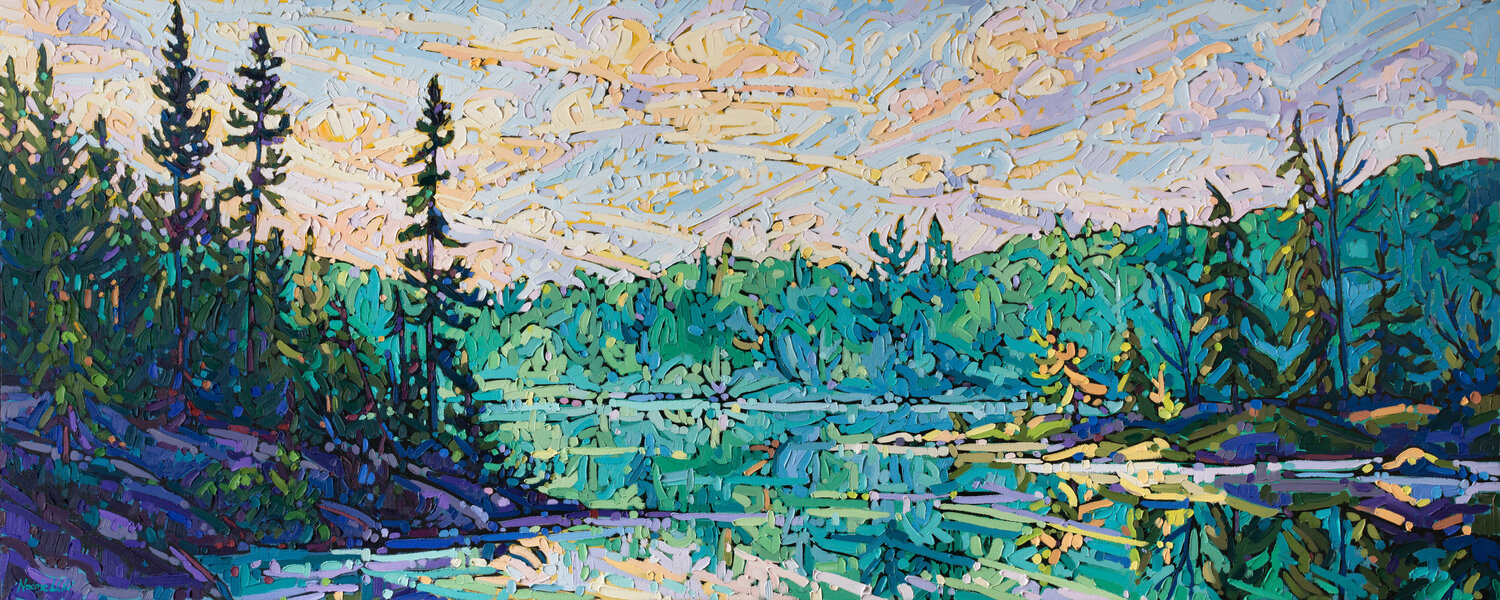 Morning Hues Noémie L. Côté Originalgemälde zu verkaufen