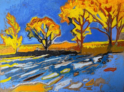Thunder Basin di James Vaulkhard, Pittura in vendita su Singulart