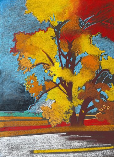 Cottonwood 1 di James Vaulkhard, Opera su carta in vendita su Singulart