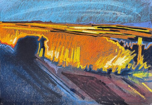 Self Portrait 3 with Car van James Vaulkhard, Werk op papier te koop op Singulart