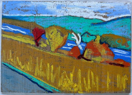 The Missouri River di James Vaulkhard, Pittura in vendita su Singulart