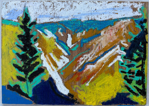 Yellowstone Canyon di James Vaulkhard, Pittura in vendita su Singulart