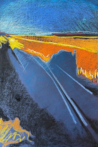 Self Portrait 2 with Car by James Vaulkhard, Work on Paper for Sale on Singulart
