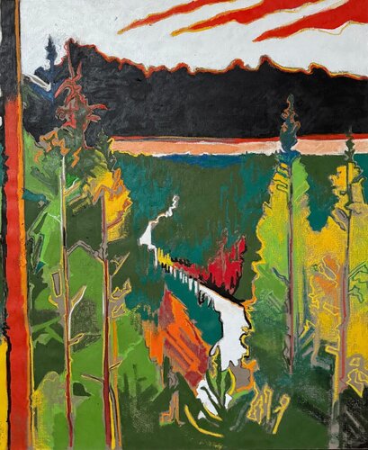Yellowstone by James Vaulkhard, Painting for Sale on Singulart