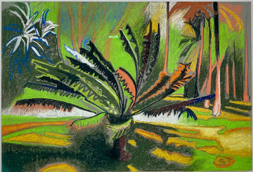 The Garden at Wimbi Reef by James Vaulkhard, Work on Paper for Sale on Singulart