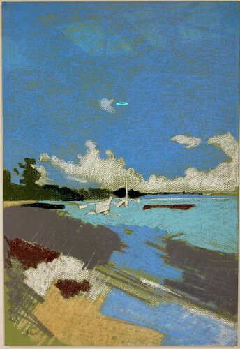 Ungalawas in the Harbour, Mstauswoni by James Vaulkhard, Work on Paper for Sale on Singulart