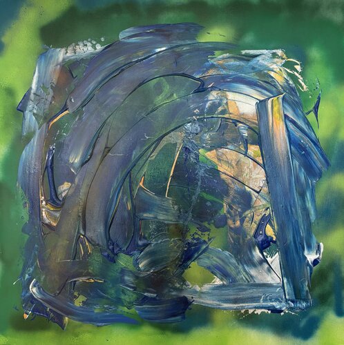 Danse bleutée by Marianne Nollevalle-Lowy, Painting for Sale on Singulart