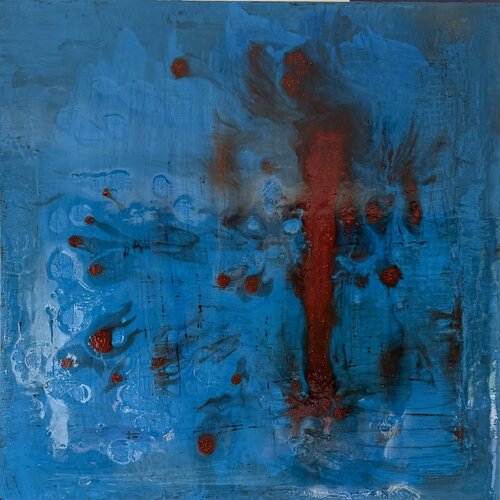 Bleu di Marianne Nollevalle-Lowy, Pittura in vendita su Singulart