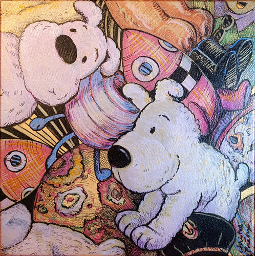 Le rêve de Milou von Christel Fréon, Malerei kaufen auf Singulart