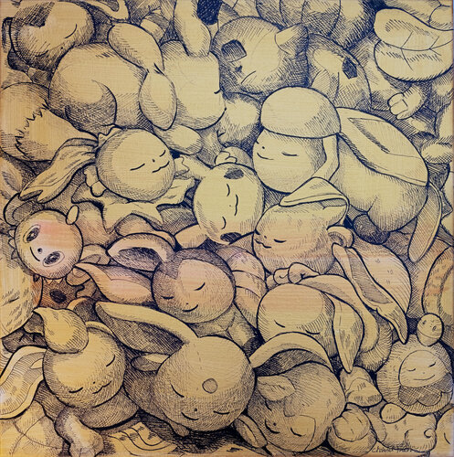 Tous Poks von Christel Fréon, Malerei kaufen auf Singulart