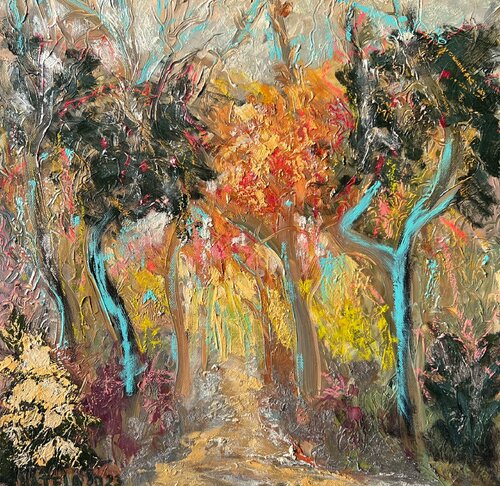 Woods #5 di Natela Krutii, Pittura in vendita su Singulart
