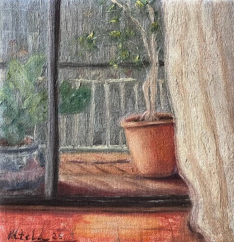 Sunny Terrace di Natela Krutii, Pittura in vendita su Singulart
