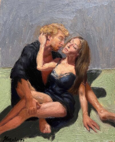 Lovers von Natela Krutii, Malerei kaufen auf Singulart