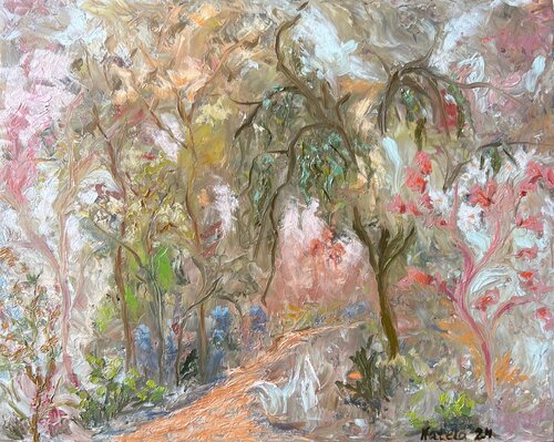 Silent Journey par Natela Krutii, Peinture en vente sur Singulart