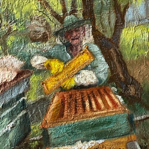 Beekeper van Natela Krutii, Schilderij te koop op Singulart