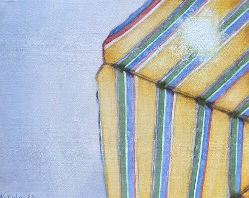Under the Vintage Umbrella von Natela Krutii, Malerei kaufen auf Singulart
