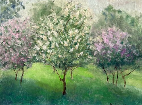 Lilac Garden von Natela Krutii, Malerei kaufen auf Singulart