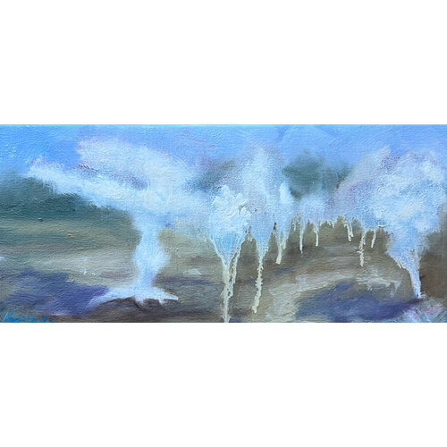 Grove of Cloud Trees di Natela Krutii, Pittura in vendita su Singulart