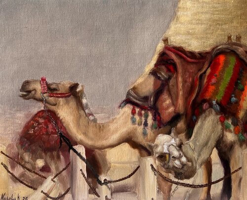 Silent Observers van Natela Krutii, Schilderij te koop op Singulart