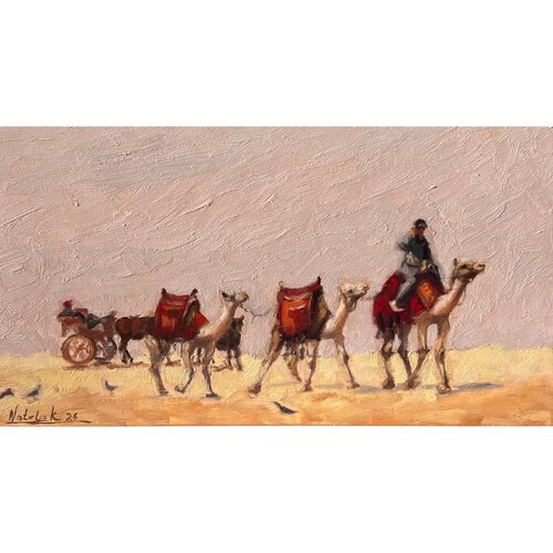 Caravan in Motion van Natela Krutii, Schilderij te koop op Singulart