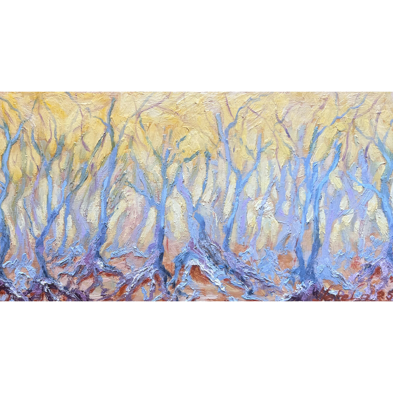 Veins of the Woods #1 Natela Krutii Originalgemälde zu verkaufen