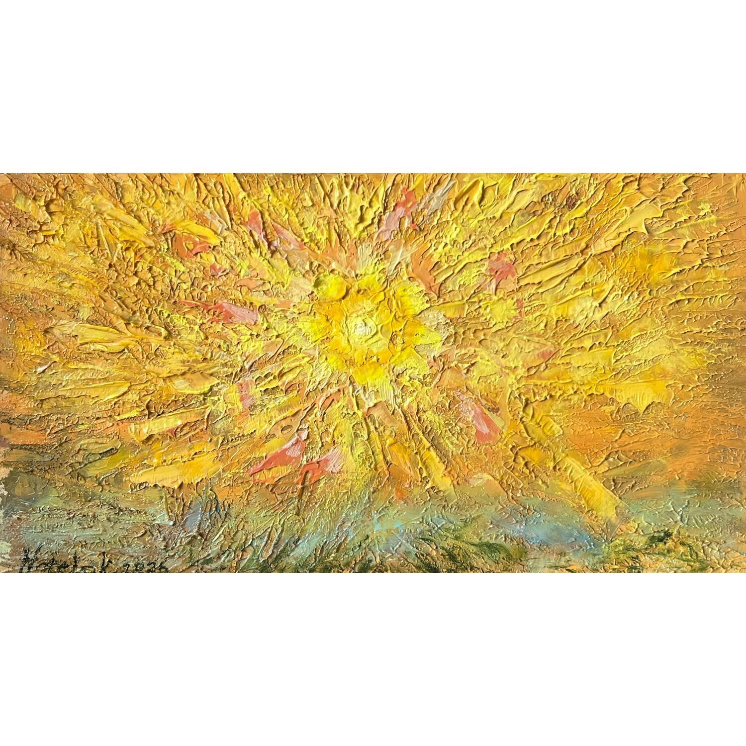 The Sun Natela Krutii Origineel schilderij te koop