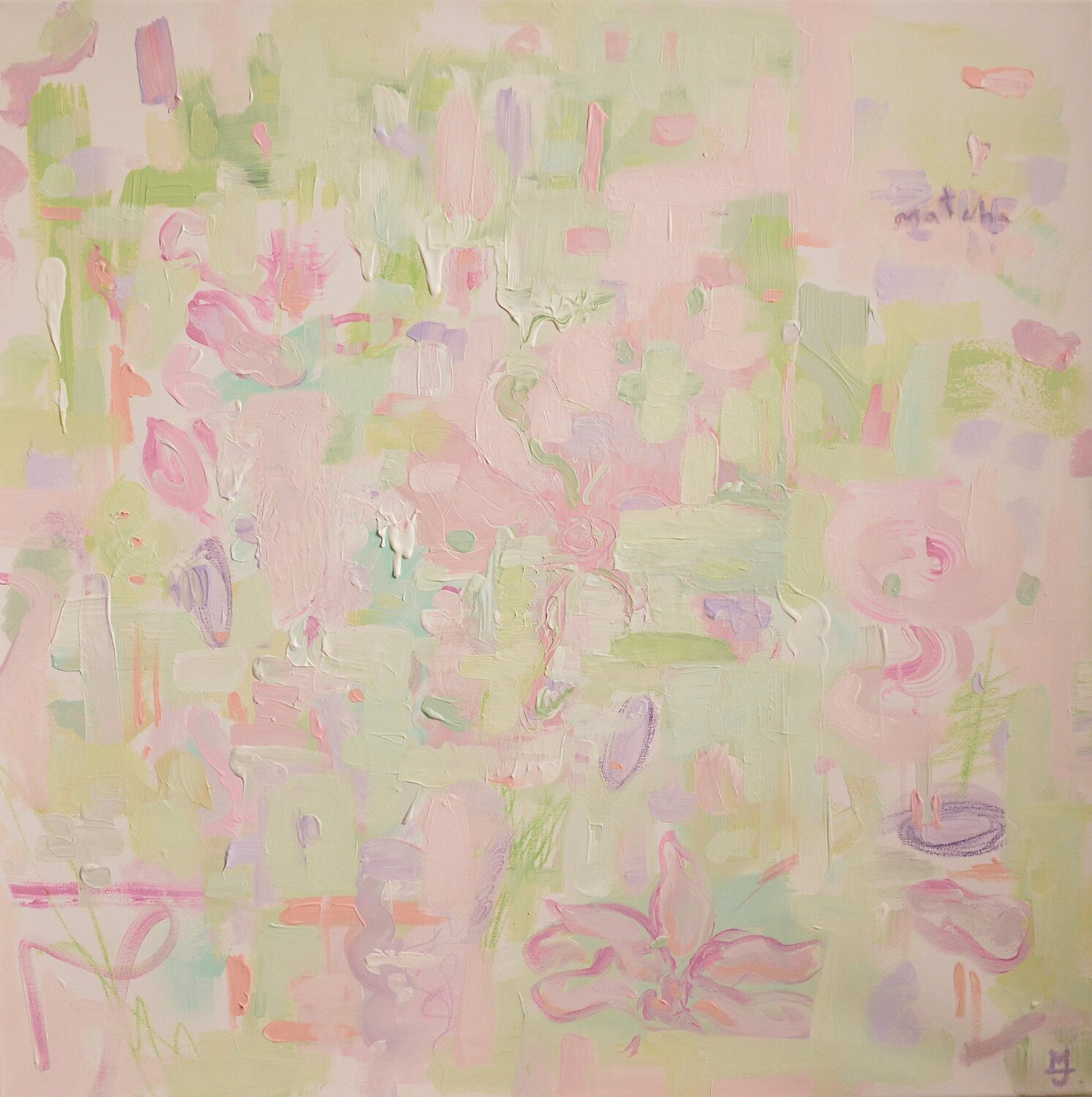 Matcha & Magnolia Abstraction Maria Danilenko