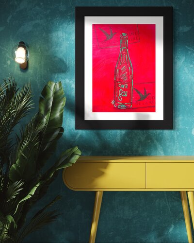 LE CANTE GAU ROUGE MILLÉSIME 2018- DOMAINE DE LA RÉALTIÉRE - ART & WINE COLLECTION von Lilou Aurélie HONORÉ, Malerei kaufen auf Singulart