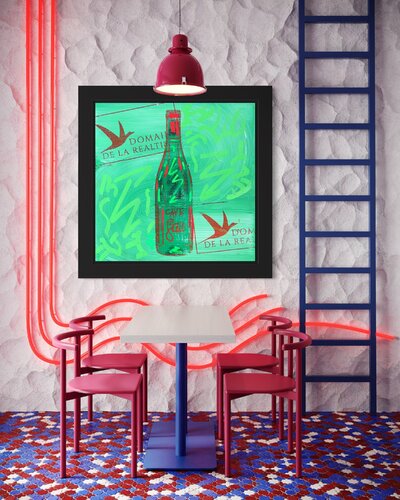 LE CANTE GAU BLANC  MILLÉSIME 2021- DOMAINE DE LA RÉALTIÉRE - ART & WINE COLLECTION von Lilou Aurélie HONORÉ, Malerei kaufen auf Singulart
