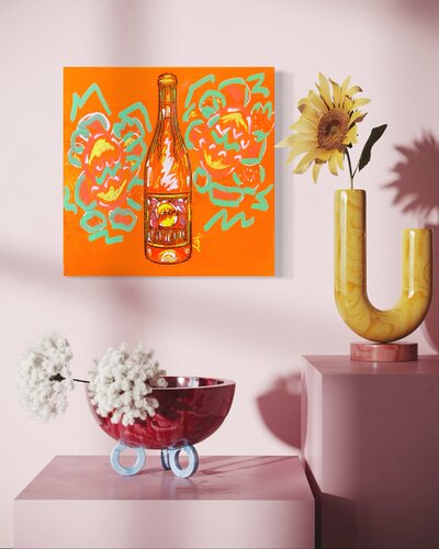 LE PIPIEOU MILLÉSIME 2020- DOMAINE DE LA RÉALTIÉRE - ART & WINE COLLECTION von Lilou Aurélie HONORÉ, Malerei kaufen auf Singulart