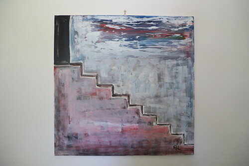 LA SCALA DEGLI INNAMORATI de ALFONSO CESARO, Pintura a la venta en Singulart
