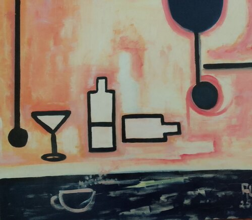 NATURA MORTA ASTRATTA by ALFONSO CESARO, Painting for Sale on Singulart